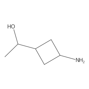 1-(3-Aminocyclobutyl)ethan-1-ol结构式