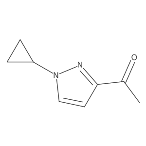 1-(1-Cyclopropylpyrazol-3-yl)ethanone Structure