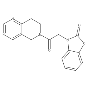 3-(2-(7,8-dihydropyrido[4,3-d]pyrimidin-6(5H)-yl)-2-oxoethyl)benzo[d]oxazol-2(3H)-one Structure