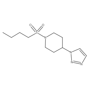1-(butylsulfonyl)-4-(1H-1,2,3-triazol-1-yl)piperidine Structure