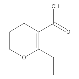 6-ethyl-3,4-dihydro-2H-pyran-5-carboxylic acid结构式