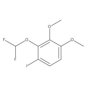1-Difluoromethoxy-2,3-dimethoxy-6-iodobenzene Structure