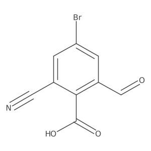 4-Bromo-2-cyano-6-formylbenzoic acid Structure