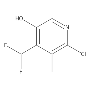 6-Chloro-4-(difluoromethyl)-5-methylpyridin-3-ol Structure