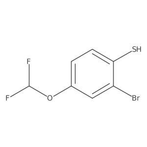 2-Bromo-4-(difluoromethoxy)thiophenol Structure