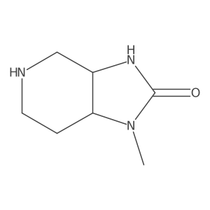 (3aR,7aS)-1-methyl-octahydro-1H-imidazolidino[4,5-c]pyridin-2-one Structure