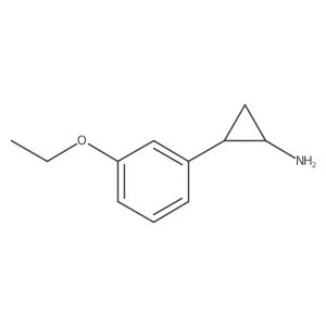 rac-(1R,2S)-2-(3-ethoxyphenyl)cyclopropan-1-amine Structure