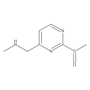 N-Methyl-1-(2-(methylsulfinyl)pyrimidin-4-yl)methanamine结构式