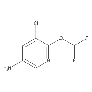 5-Chloro-6-(difluoromethoxy)-3-pyridinamine结构式
