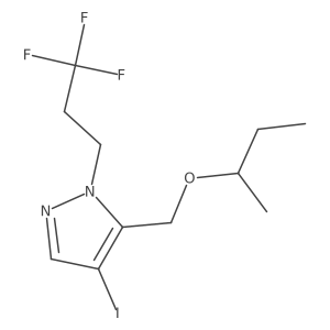 5-(sec-butoxymethyl)-4-iodo-1-(3,3,3-trifluoropropyl)-1H-pyrazole结构式