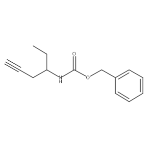 benzyl N-(hex-5-yn-3-yl)carbamate Structure