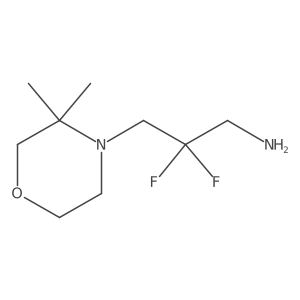 3-(3,3-Dimethylmorpholin-4-yl)-2,2-difluoropropan-1-amine Structure