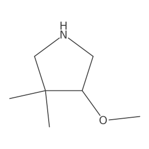 4-Methoxy-3,3-dimethylpyrrolidine结构式
