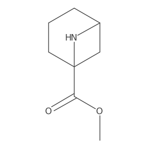 Methyl 6-azabicyclo[3.1.1]heptane-1-carboxylate结构式
