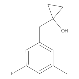 1-[(3-Fluoro-5-methylphenyl)methyl]cyclopropan-1-ol Structure