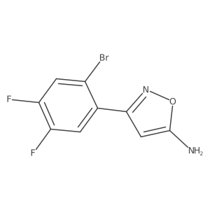 3-(2-Bromo-4,5-difluorophenyl)-1,2-oxazol-5-amine Structure