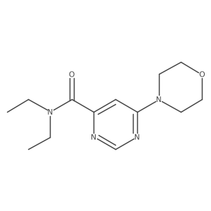 N,N-diethyl-6-morpholinopyrimidine-4-carboxamide Structure