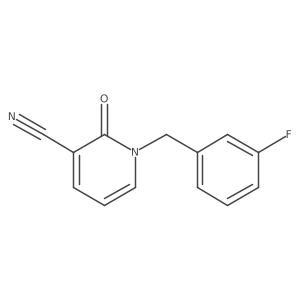 1-[(3-Fluorophenyl)methyl]-2-oxo-1,2-dihydropyridine-3-carbonitrile Structure