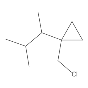 1-(Chloromethyl)-1-(3-methylbutan-2-yl)cyclopropane结构式