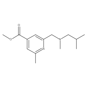 Methyl 2-((isobutyl(methyl)amino)methyl)-6-methylisonicotinate Structure