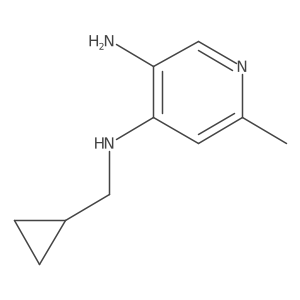 N4-(Cyclopropylmethyl)-6-methylpyridine-3,4-diamine Structure