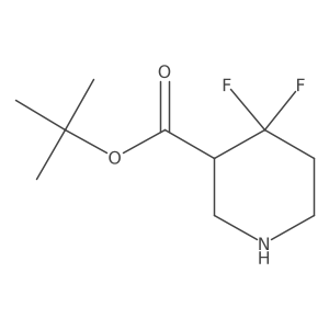 tert-Butyl 4,4-difluoropiperidine-3-carboxylate Structure