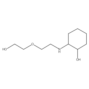 (1S,2S)-2-{[2-(2-hydroxyethoxy)ethyl]amino}cyclohexan-1-ol结构式