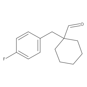 1-(4-Fluorobenzyl)cyclohexanecarbaldehyde结构式