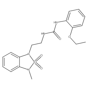 1-(2-ethoxyphenyl)-3-(2-(3-methyl-2,2-dioxidobenzo[c][1,2,5]thiadiazol-1(3H)-yl)ethyl)urea Structure