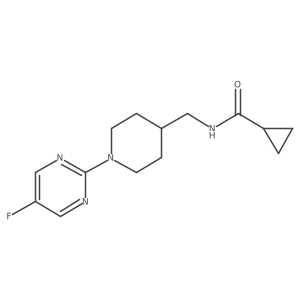 N-((1-(5-fluoropyrimidin-2-yl)piperidin-4-yl)methyl)cyclopropanecarboxamide结构式