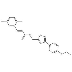 (Z)-3-(2,5-difluorophenyl)-N-((3-(6-ethoxypyridin-3-yl)-1,2,4-oxadiazol-5-yl)methyl)acrylamide Structure
