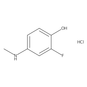 2-Fluoro-4-(methylamino)phenol hydrochloride结构式