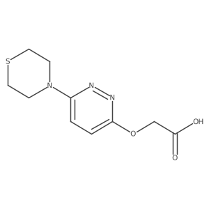 2-((6-Thiomorpholinopyridazin-3-yl)oxy)acetic acid Structure