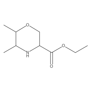 Ethyl 5,6-dimethylmorpholine-3-carboxylate Structure