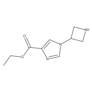 ethyl 1-(azetidin-3-yl)-1H-imidazole-4-carboxylate结构式