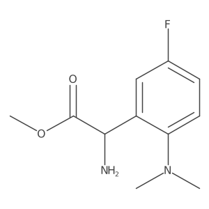 Methyl 2-amino-2-[2-(dimethylamino)-5-fluorophenyl]acetate结构式
