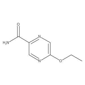 5-Ethoxy-2-pyrazinecarboxamide结构式