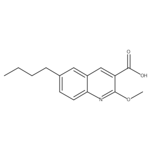 6-Butyl-2-methoxyquinoline-3-carboxylic acid结构式