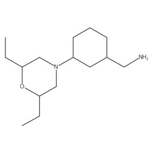 [3-(2,6-Diethylmorpholin-4-yl)cyclohexyl]methanamine结构式