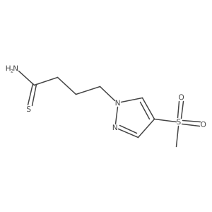 4-(4-methanesulfonyl-1H-pyrazol-1-yl)butanethioamide Structure