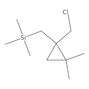 {[1-(Chloromethyl)-2,2-dimethylcyclopropyl]methyl}trimethylsilane结构式
