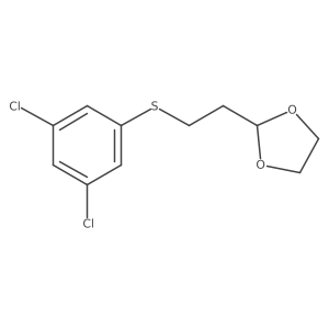 2-{2-[(3,5-Dichlorophenyl)sulfanyl]ethyl}-1,3-dioxolane Structure