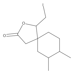 1-(Iodomethyl)-7,8-dimethyl-2-oxaspiro[4.5]decan-3-one结构式