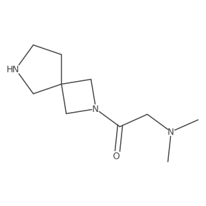 1-{2,6-Diazaspiro[3.4]octan-2-yl}-2-(dimethylamino)ethan-1-one结构式