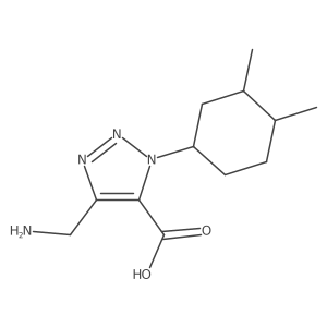 4-(aminomethyl)-1-(3,4-dimethylcyclohexyl)-1H-1,2,3-triazole-5-carboxylic acid Structure