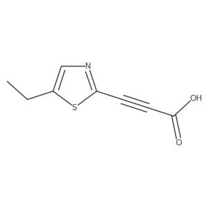 3-(5-Ethyl-1,3-thiazol-2-yl)prop-2-ynoic acid Structure