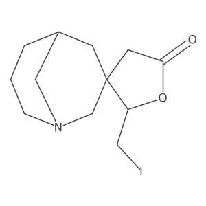 2'-(Iodomethyl)-1-azaspiro[bicyclo[3.3.1]nonane-3,3'-oxolane]-5'-one结构式