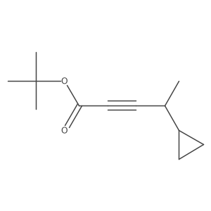 Tert-butyl 4-cyclopropylpent-2-ynoate Structure