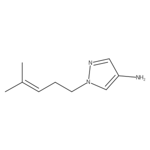 1-(4-methylpent-3-en-1-yl)-1H-pyrazol-4-amine结构式