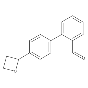 2-[4-(Oxetan-2-yl)phenyl]benzaldehyde Structure